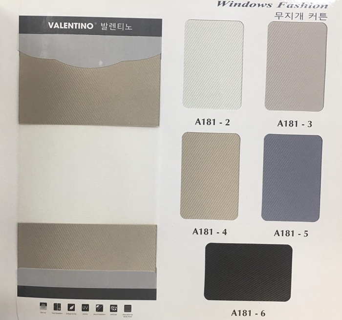 Rèm cầu vồng hãng Fineplus (HC Blinds) mã A181