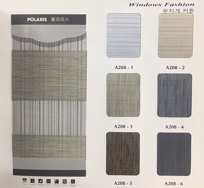 Rèm cầu vồng hãng Fineplus (HC Blinds) mã A208