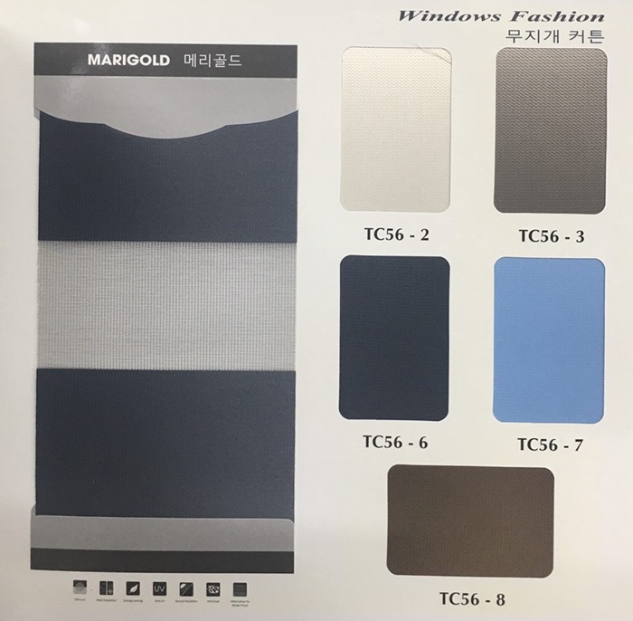 Rèm cầu vồng hãng Fineplus (HC Blinds) mã TC56