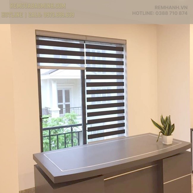 Rèm cầu vồng hãng Fineplus (HC Blinds) mã Woodlook 1