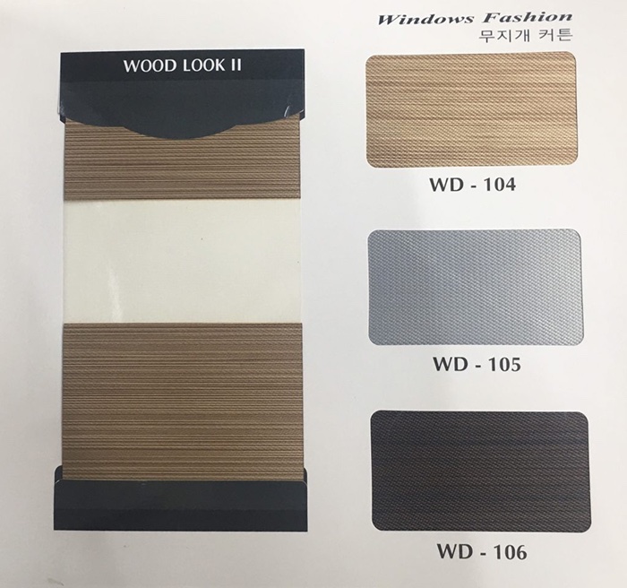 Rèm cầu vồng hãng Fineplus (HC Blinds) mã Woodlook 2