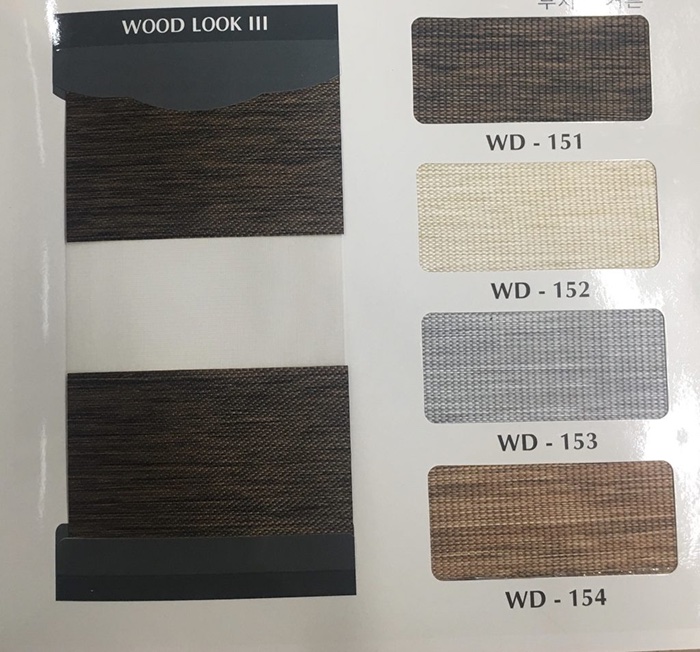 Rèm cầu vồng hãng Fineplus (HC Blinds) mã Woodlook 3
