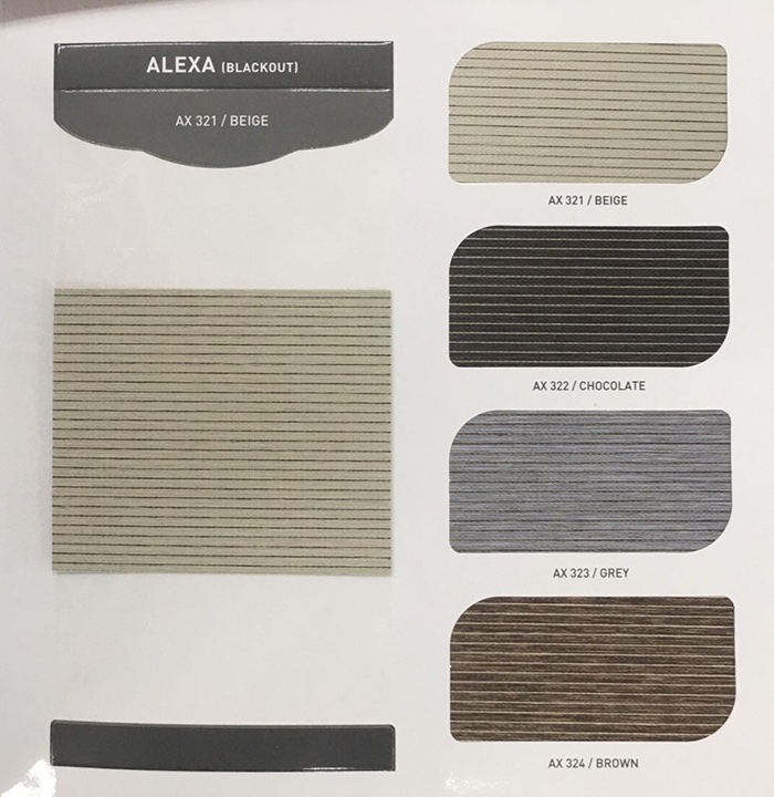 Rèm cầu vồng hãng Santech mã Alexa