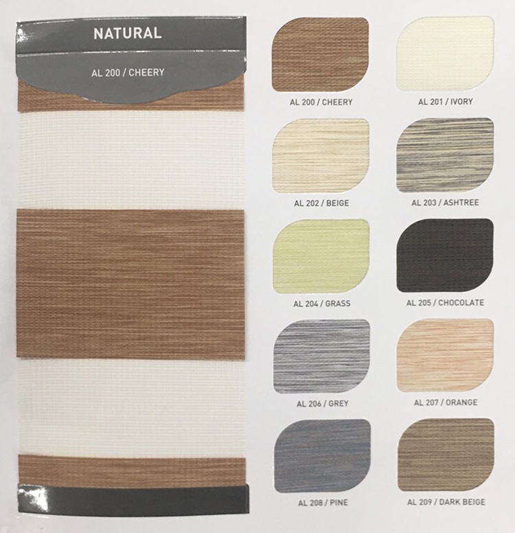 Rèm cầu vồng hãng Santech mã Natural