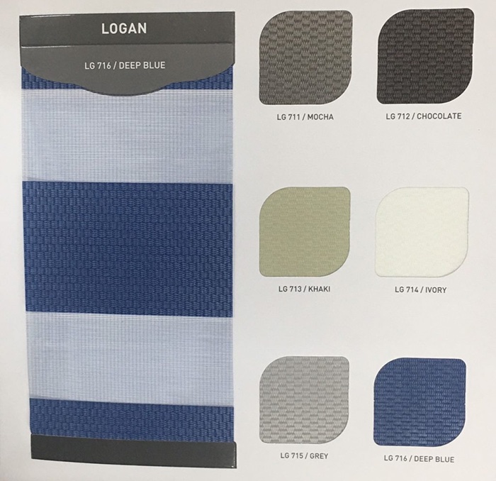 Rèm cầu vồng hãng Santech mã Logan