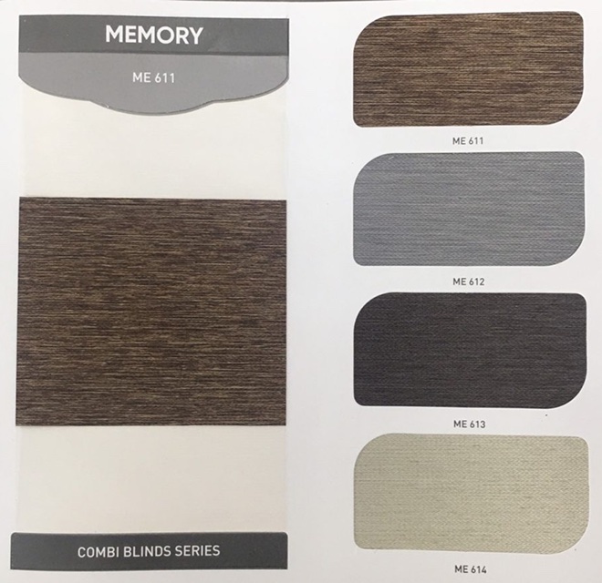 Rèm cầu vồng hãng City blinds mã Memory