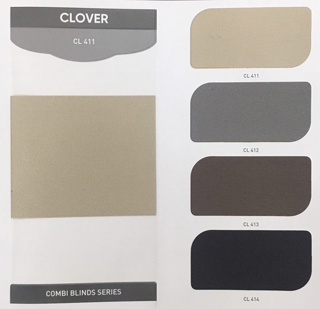 Rèm cầu vồng hãng City blinds mã Clover