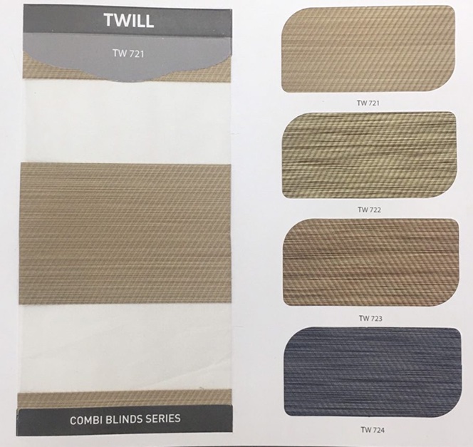 Rèm cầu vồng hãng City blinds mã Twill