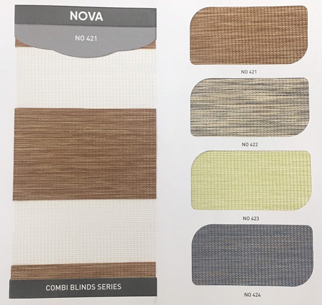 Rèm cầu vồng hãng City blinds mã Nova