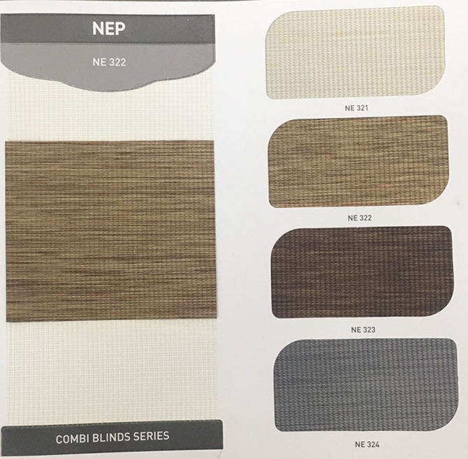 Rèm cầu vồng hãng City blinds mã Nep