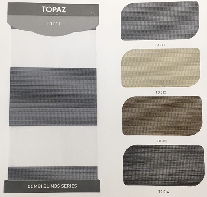 Rèm cầu vồng hãng City blinds mã Topaz