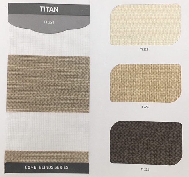 Rèm cầu vồng hãng City blinds mã Titan