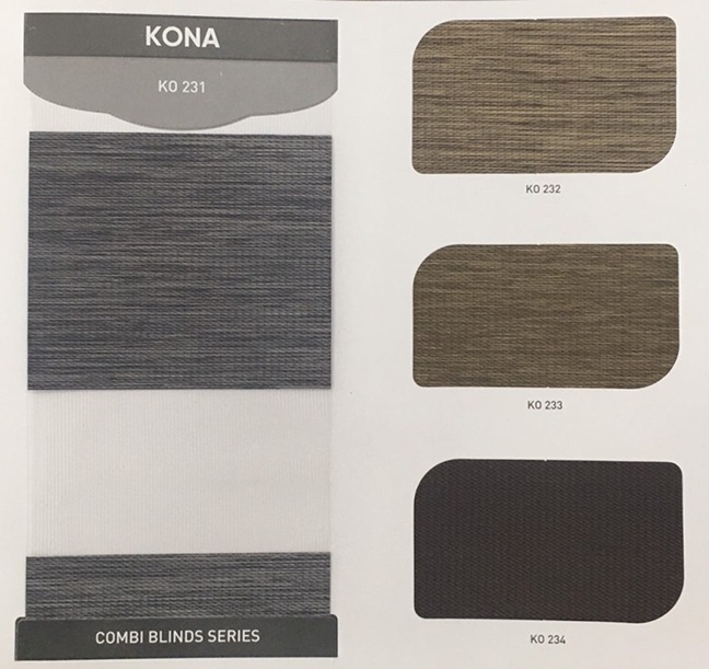 Rèm cầu vồng hãng City blinds mã Kona