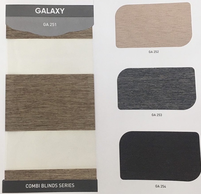 Rèm cầu vồng hãng City blinds mã Galaxy
