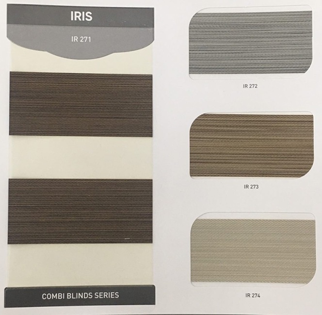 Rèm cầu vồng hãng City blinds mã Iris