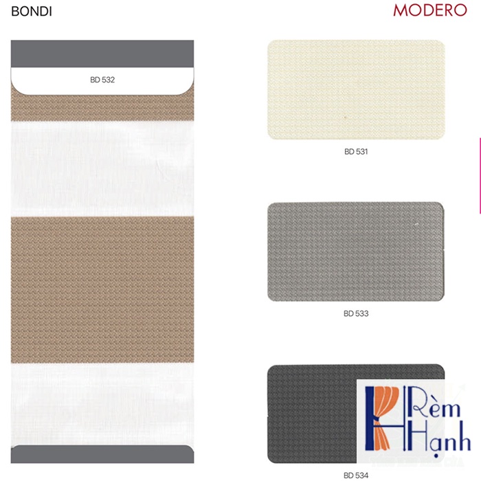 Màn cầu vồng Đẹp Hãng Modero – Mã Bondi