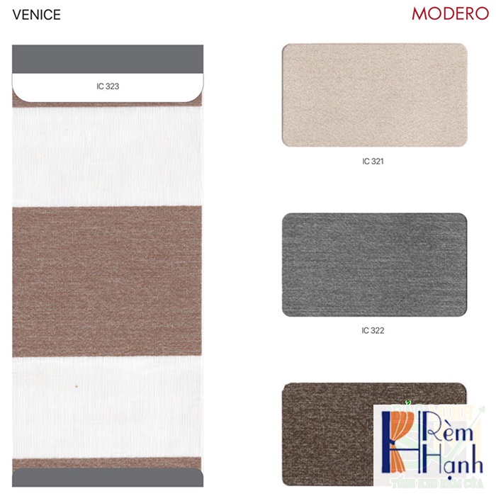Rèm cầu vồng giá rẻ hãng Modero – Mã Venice