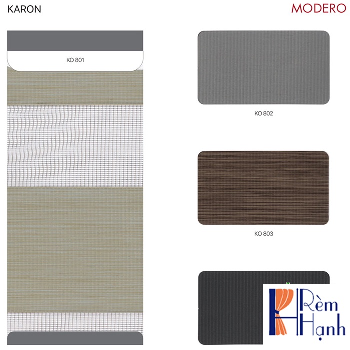 Rèm cuốn cầu vồng đẹp giá rẻ hãng Modero – Mã Karon