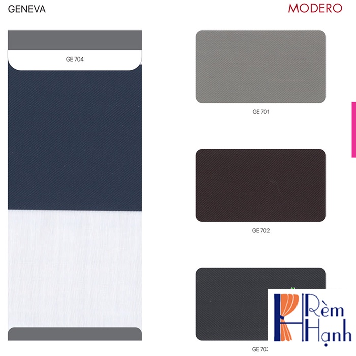 Rèm cửa cầu vồng Hàn Quốc hãng Modero – Mã Geneva
