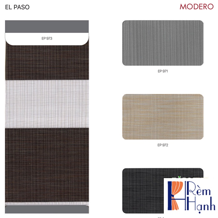 Rèm cuốn Hàn Quốc hãng Modero – Mã El Paso