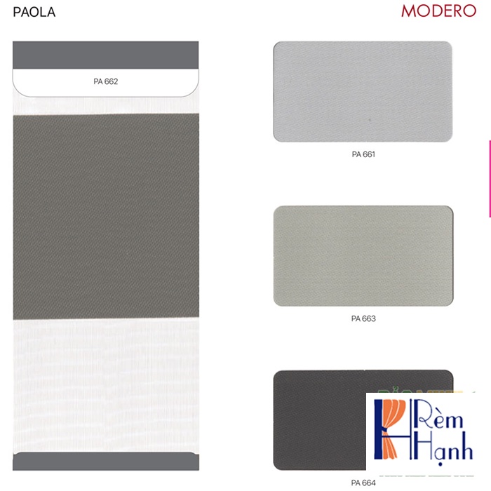 Rèm cửa Modero dạng cuốn cầu vồng cản nắng tốt – Mã Paola