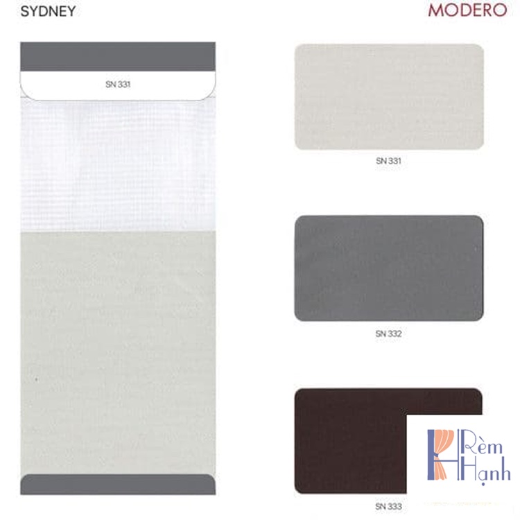 Rèm Hàn Quốc cao cấp dạng cuốn cầu vồng hãng Modero – Mã Sydney