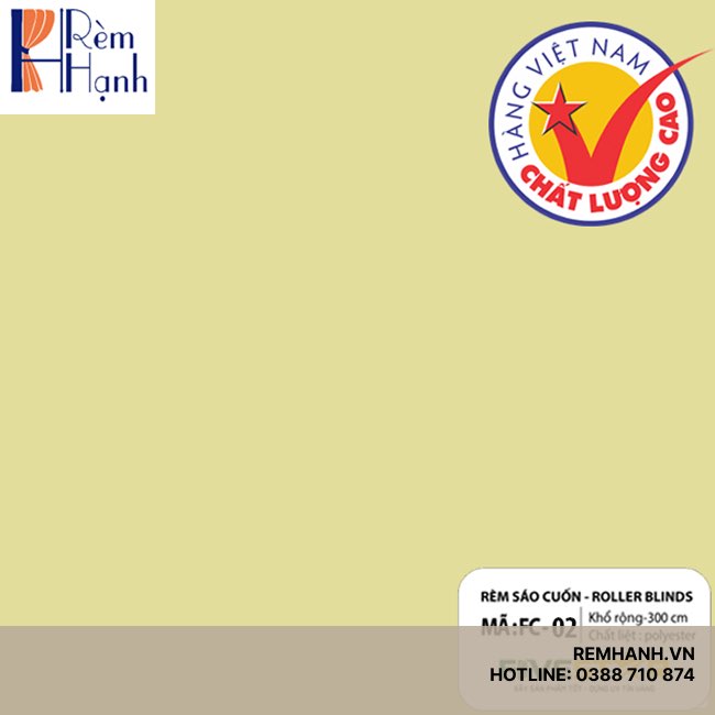 Rèm cuốn văn phòng cản nắng 100% hãng FIVESTAR mã FC01