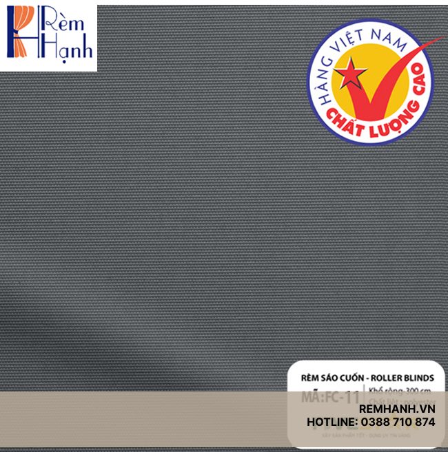 Rèm cuốn văn phòng cản nắng 100% hãng FIVESTAR mã FC01