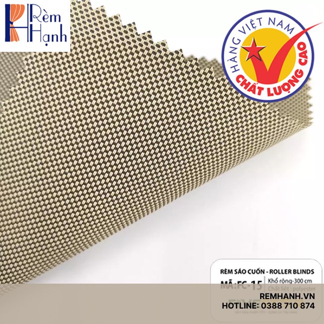 Rèm cuốn văn phòng cản nắng 100% hãng FIVESTAR mã FC01