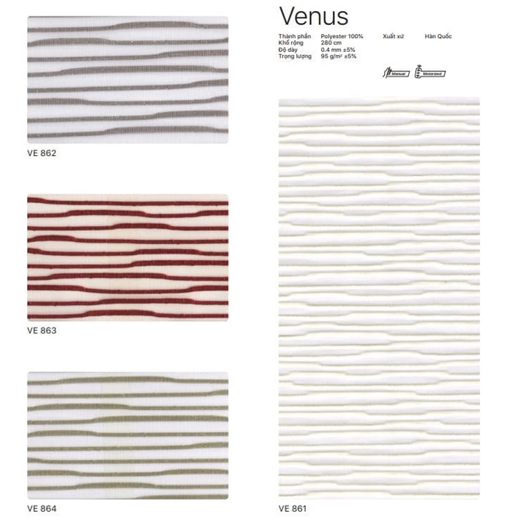 Rèm cuốn Hàn Quốc hãng Modero mã Venus