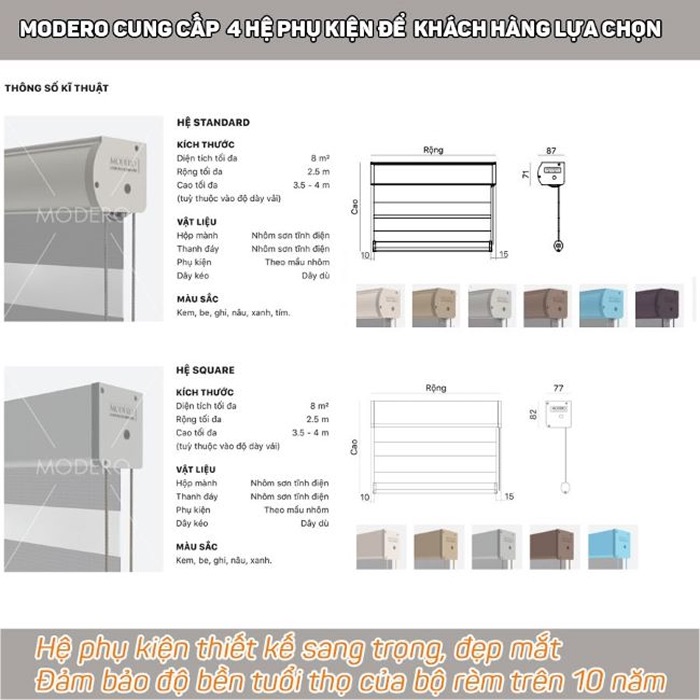 Rèm cuốn Hàn Quốc hãng Modero mã Porsche