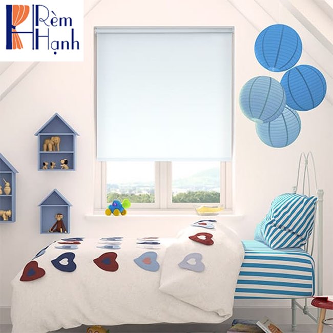Rèm cuốn che nắng vải ánh kim hãng Star Blinds C322