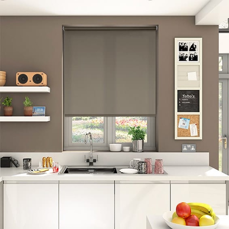 Rèm cuốn cao cấp vải nỉ trơn hãng Star Blinds C508