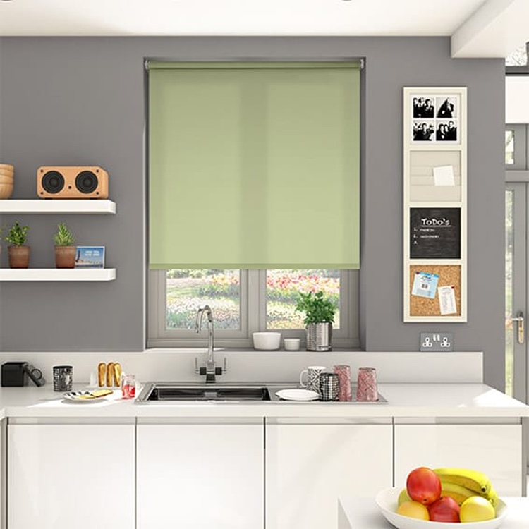 Rèm cuốn đẹp vải nỉ trơn hãng Star Blinds C507