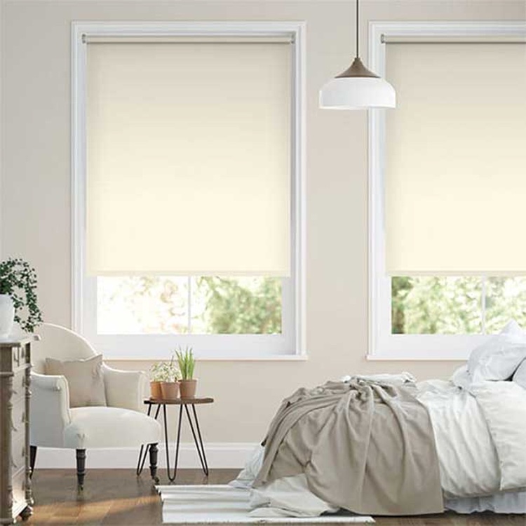 Rèm cửa nhựa cuốn vải nhỉ trơn Star Blinds C502