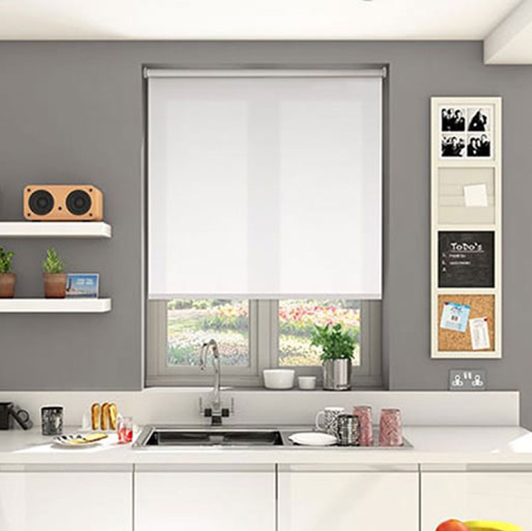 Rèm cuốn chống nắng vải nỉ trơn Star Blinds C500