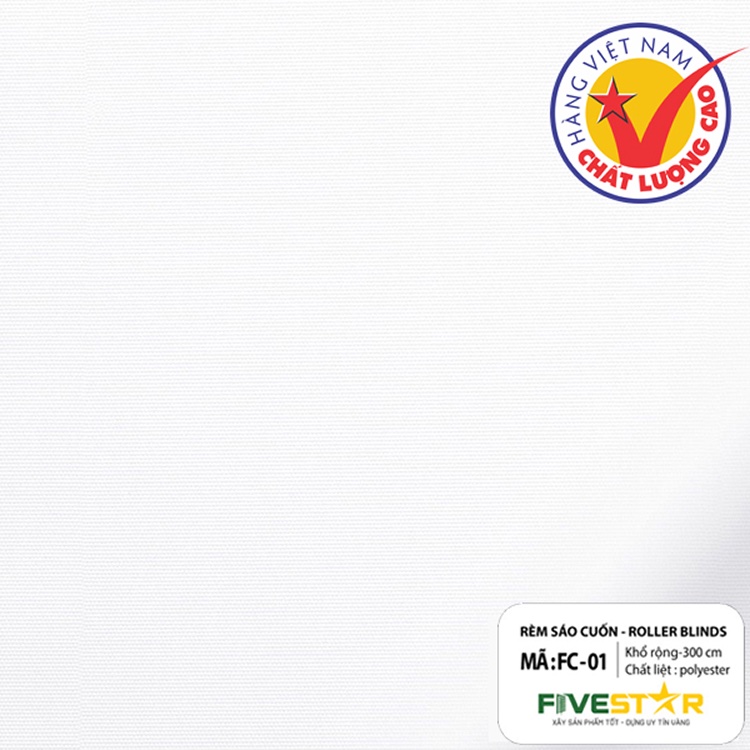 Rèm cuốn văn phòng giá rẻ hãng FIVESTAR mã FC01