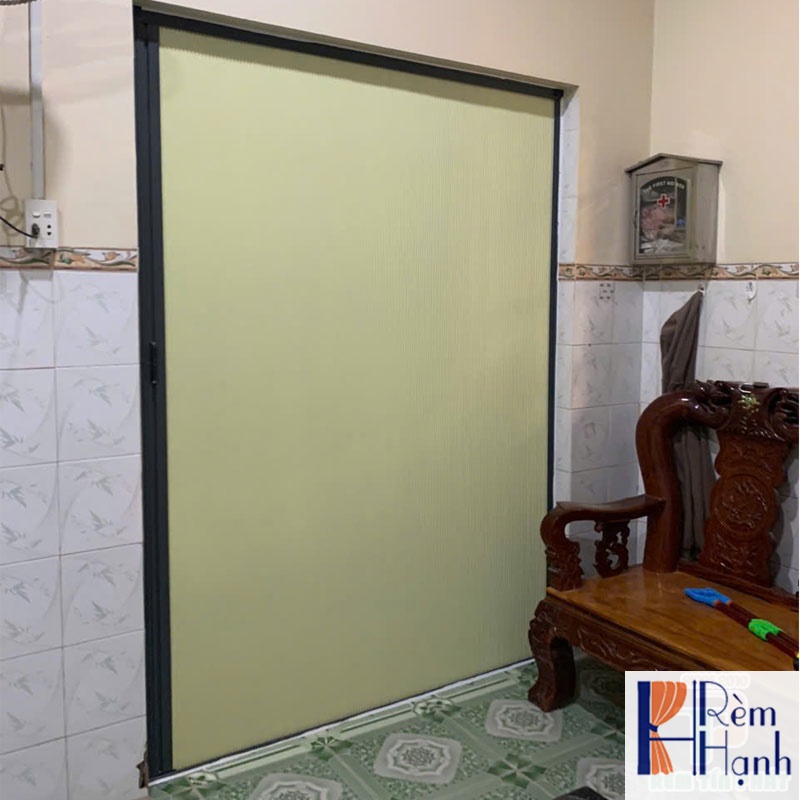 Vách ngăn điều hòa giá rẻ bằng vải rèm tổ ong mã FSV86