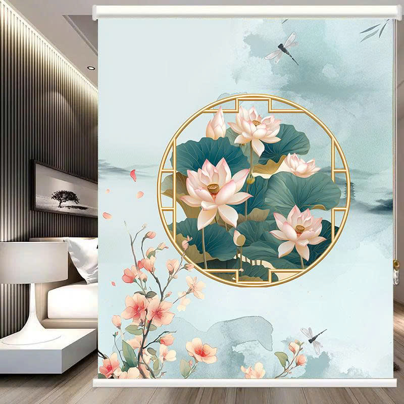 Rèm cuốn in tranh cản nắng 100% Mã HSE0750