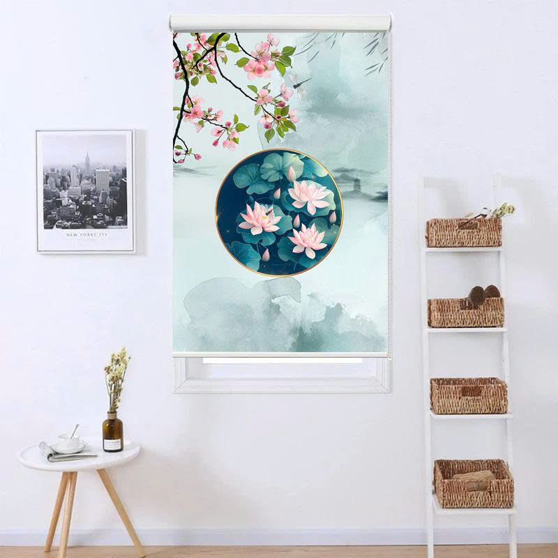 Rèm cuốn in tranh cản nắng 100% Mã HSE0746