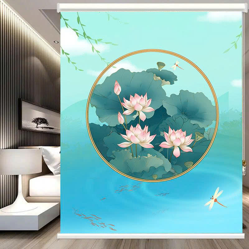 Rèm cuốn in tranh cản nắng 100% Mã HSE0747