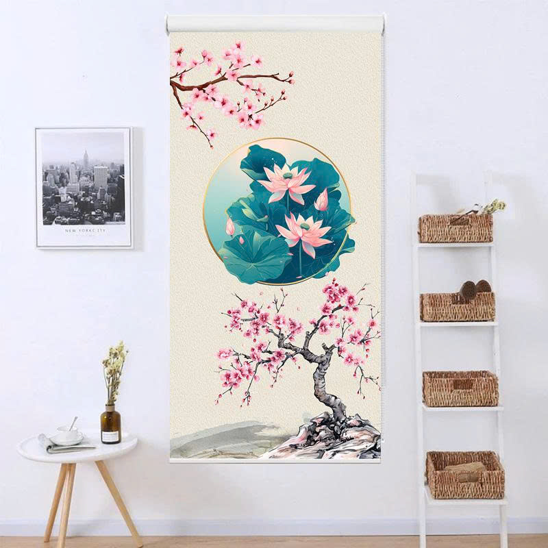 Rèm cuốn in tranh cản nắng 100% Mã HSE0745