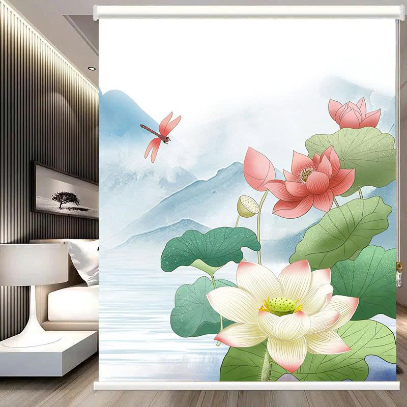 Rèm cuốn in tranh cản nắng 100% Mã HSE0741