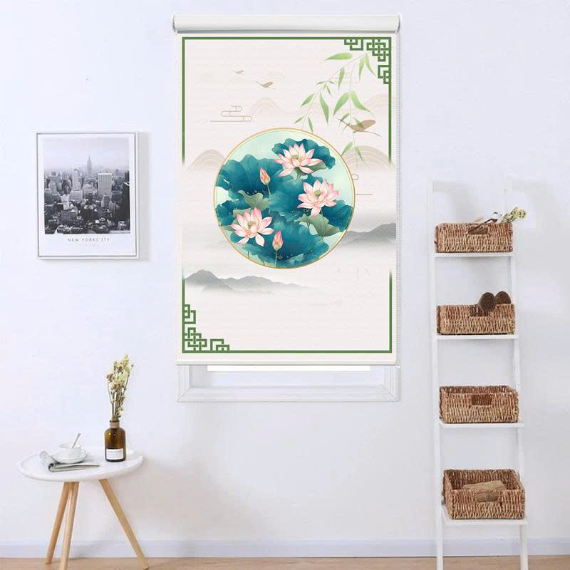 Rèm cuốn in tranh cản nắng 100% Mã HSE0734