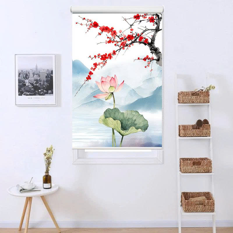 Rèm cuốn in tranh cản nắng 100% Mã HSE0736