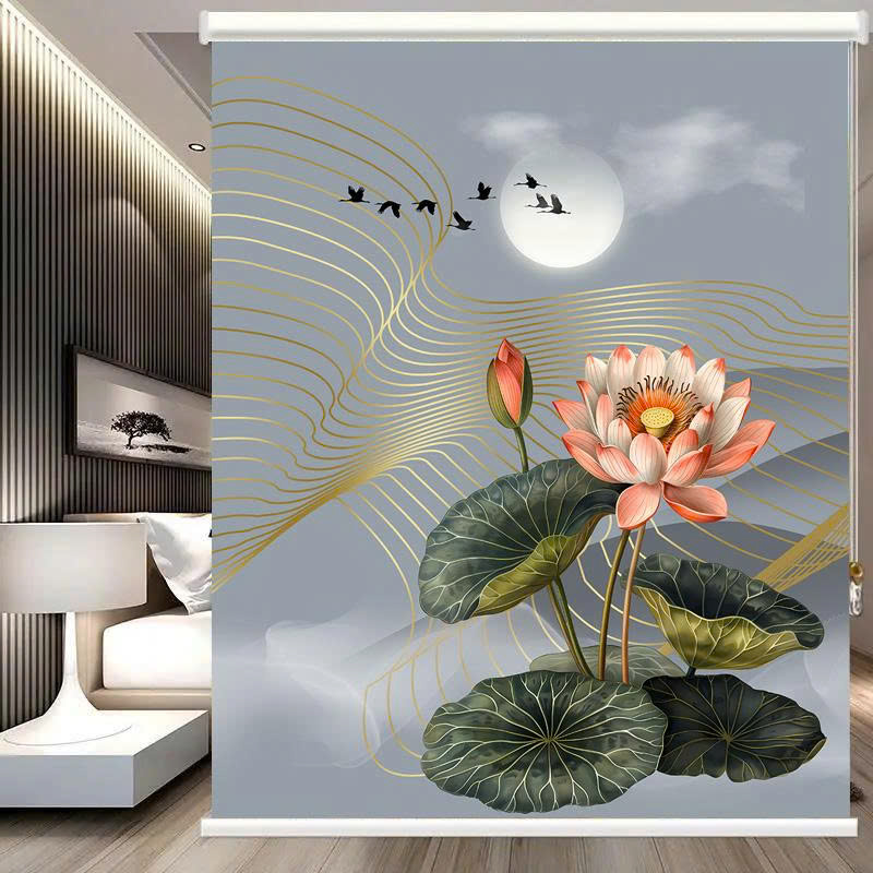 Rèm cuốn in tranh cản nắng 100% Mã HSE0731