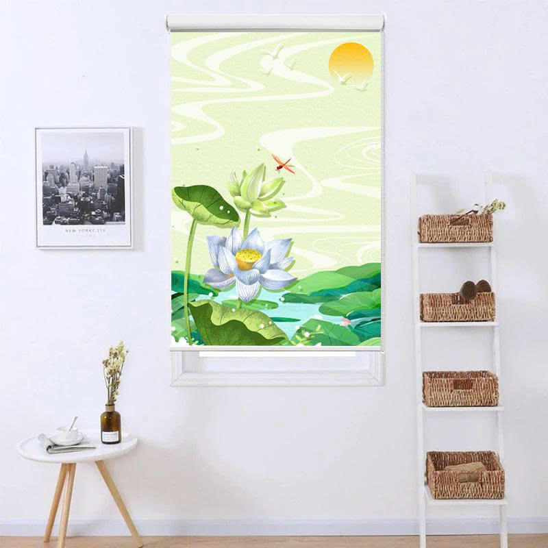 Rèm cuốn in tranh cản nắng 100% Mã HSE0726