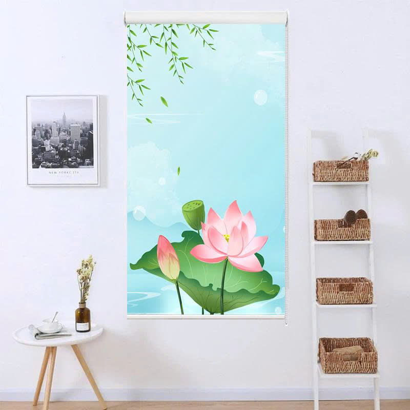 Rèm cuốn in tranh cản nắng 100% Mã HSE0723