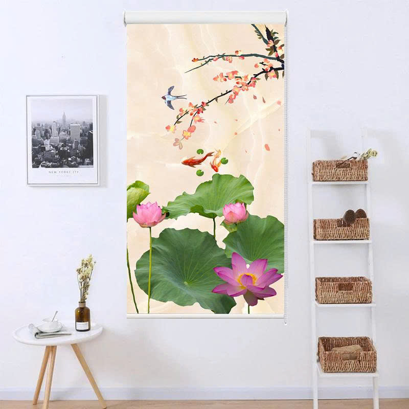 Rèm cuốn in tranh cản nắng 100% Mã HSE0722