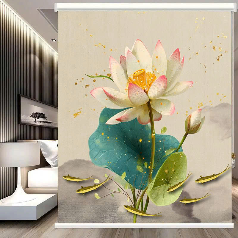 Rèm cuốn in tranh cản nắng 100% Mã HSE0721